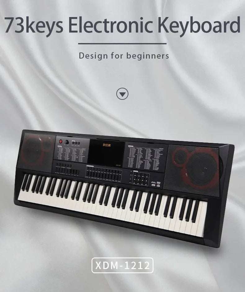 BF-1212 73 Keys Keyboard Electronic Organ  Digital Piano Keyboards