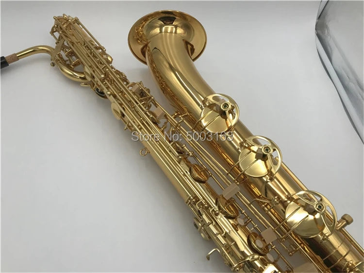 BULUKBrand Instrument Baritone Saxophone E Flat Gold Lacquer Surface Brass Tube High Quality SaxWith Mouthpiece Canvas Case