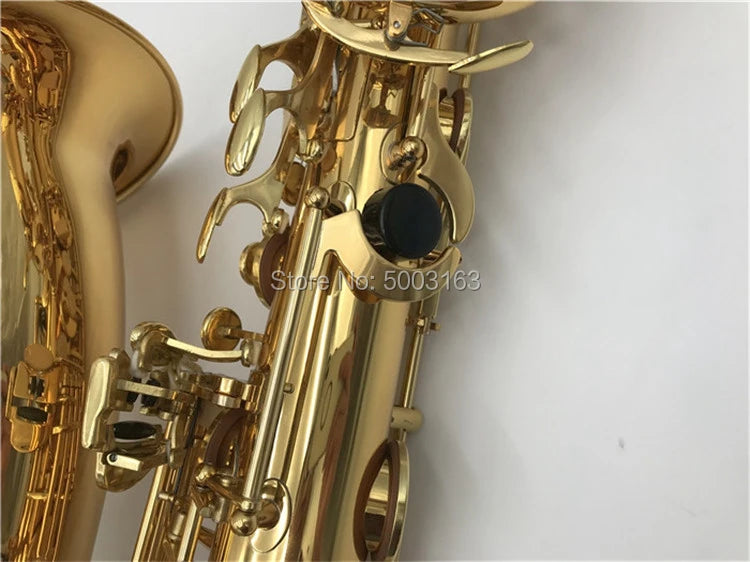 BULUKBrand Instrument Baritone Saxophone E Flat Gold Lacquer Surface Brass Tube High Quality SaxWith Mouthpiece Canvas Case