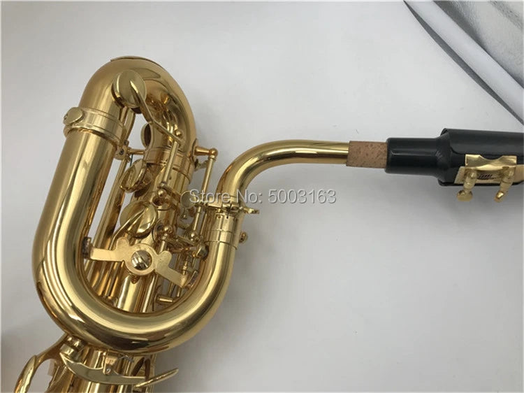 BULUKBrand Instrument Baritone Saxophone E Flat Gold Lacquer Surface Brass Tube High Quality SaxWith Mouthpiece Canvas Case