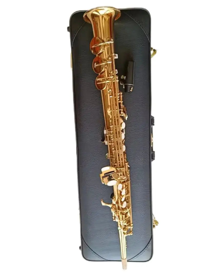 Best Quality Japan Brand Soprano Saxophone YSS 82Z Gold Soprano Straight B-Flat Sax Professional Musical Instruments Mouthpiece