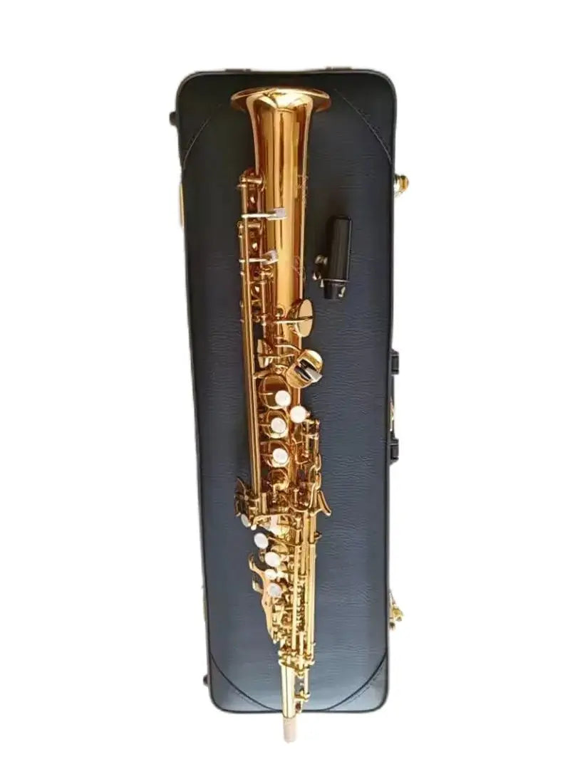Best Quality Japan Brand Soprano Saxophone YSS-82Z Gold Soprano Straight B-Flat Sax Professional Musical Instruments Mouthpiece
