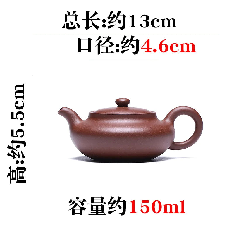 Canghu Tianxia Yixing Pure Handmade Purple Clay Pot Tea Set Making Original Mine Bottom Slot Clear Flat Belled