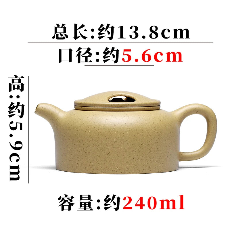 Canghu Tianxia Yixing Zisha Pot Pure Handmade Tea Set Single Raw Mine Benshan Green Mud Cow Lid