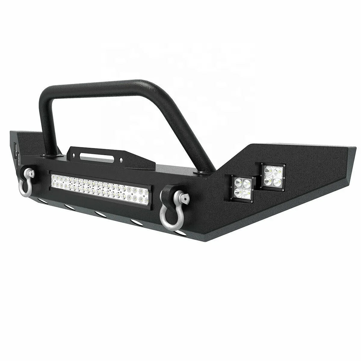 Car Front Bumper with LED Lights For Wrangler JK 2007-2017