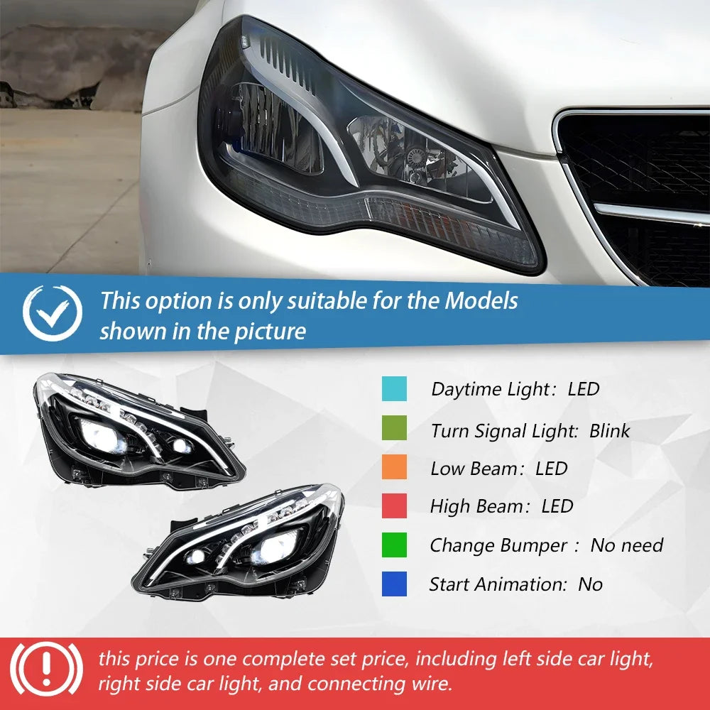 Car Front Lamps for Benz E-Class W207 2010-2017 LED Auto Headlights Assembly Upgrade High Configure Projector Lens Accessories