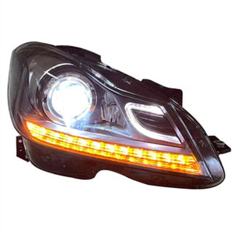 Car Head Light for Mercedes Benz C Class 2011 2012 2013 2014 W204 C180 C200 Headlamp Auto Parts Car Body Kits Lighting System