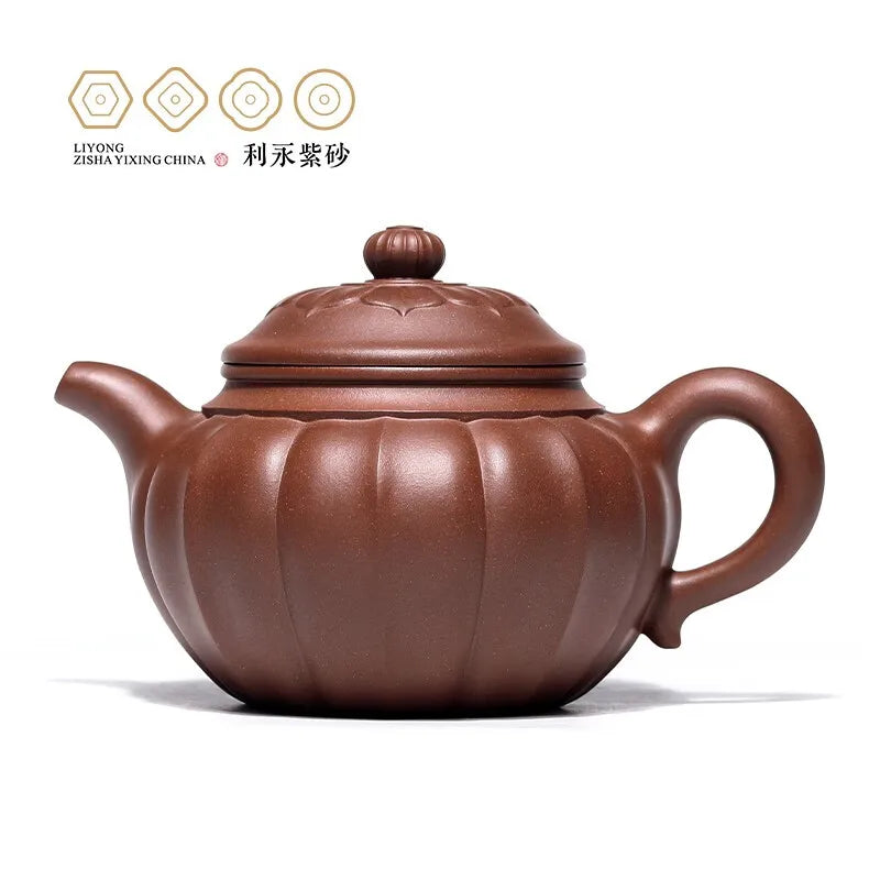 Centennial Liyong Purple Clay Pot Yixing Pure Handmade Famous Teapot Household Kung Fu Tea Set Raw Ore Purple Clay Dalin Flower