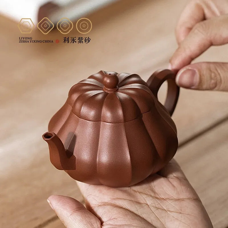 Centennial Liyong Purple Clay Pot Yixing Pure Handmade Famous Teapot Household Kung Fu Tea Set Raw Ore Bottom Trough Cleaning Rh