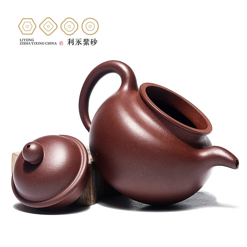 Centennial Liyong Purple Clay Pot Yixing Pure Handmade Famous Teapot Household Kung Fu Tea Set Raw Ore Purple Clay Fortune Rolli