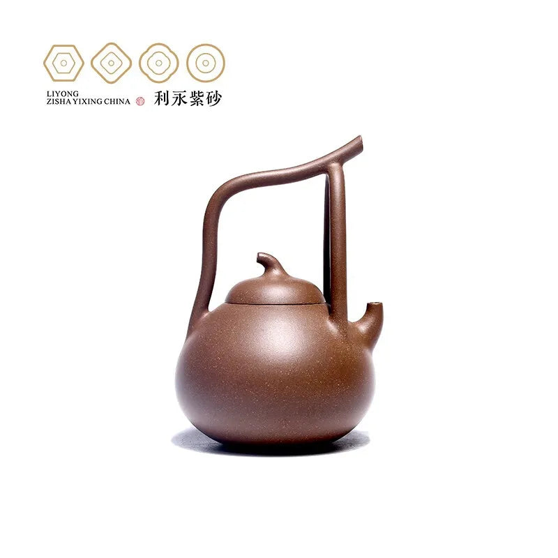 Centennial Liyong Purple Clay Pot Yixing Pure Handmade Famous Teapot Household Kung Fu Tea Set Raw Ore Beige Clay Oman Tuo Pumpk