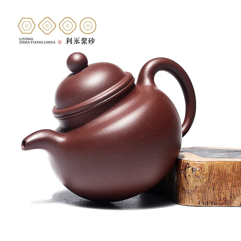 Centennial Liyong Purple Clay Pot Yixing Pure Handmade Famous Teapot Household Kung Fu Tea Set Raw Ore Purple Clay Fortune Rolli