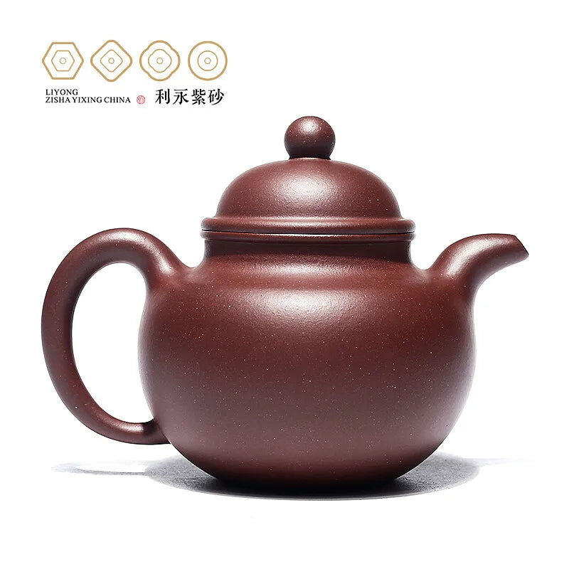 Centennial Liyong Purple Clay Pot Yixing Pure Handmade Famous Teapot Household Kung Fu Tea Set Raw Ore Purple Clay Fortune Rolli