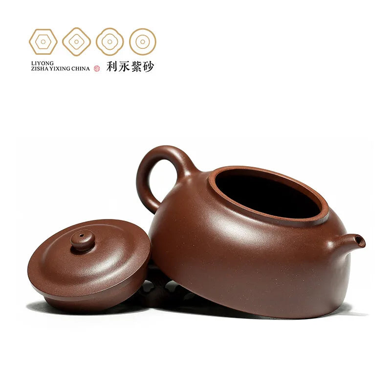 Centennial Liyong Purple Clay Pot Yixing Purple Clay Famous Handmade Gift Teapot Kung Fu Tea Set Raw Ore Purple Clay Tianqi 280c