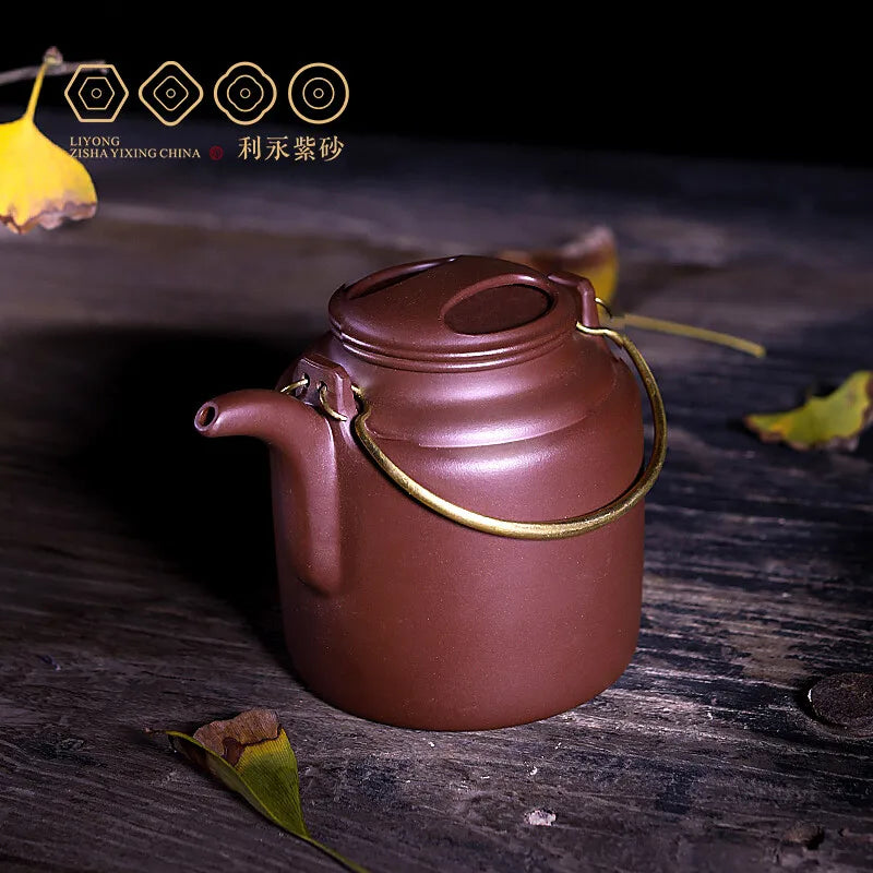 Centennial Liyong [Replica] Yixing Famous Teapot Pure Handmade Kung Fu Tea Set Teapot Raw Ore Purple Clay Clay Tea Pot 490cc Pur