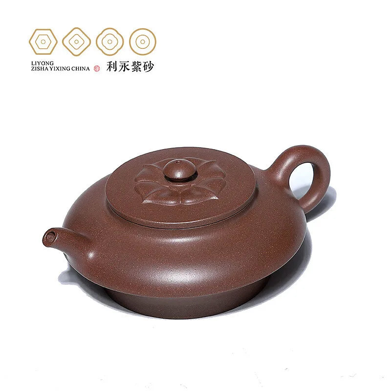 Centennial Liyong Yixing Famous Fan Caiqin Pure Handmade Purple Clay Pot Raw Ore Old Segment Mud Heling Pot Kung Fu Tea Set Teap