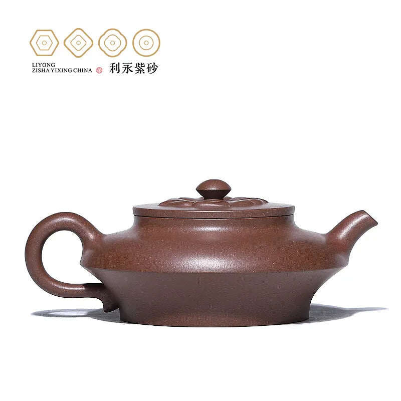 Centennial Liyong Yixing Famous Fan Caiqin Pure Handmade Purple Clay Pot Raw Ore Old Segment Mud Heling Pot Kung Fu Tea Set Teap