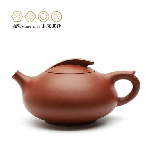 Centennial Liyong Yixing Famous Master Lu Hongwei Pure Handmade Purple Clay Pot Raw Ore Plain Cement Kung Fu Tea Set Teapot Wudu
