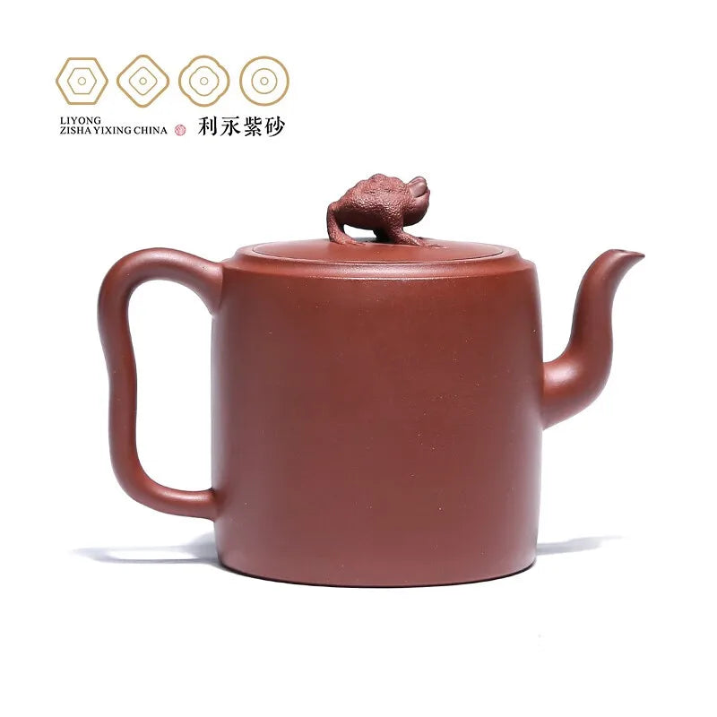 Centennial Liyong Yixing Famous Pure Handmade Purple Clay Pot Raw Ore Bottom Trough Cleaning Golden Toad Pot Kung Fu Tea Set Tea