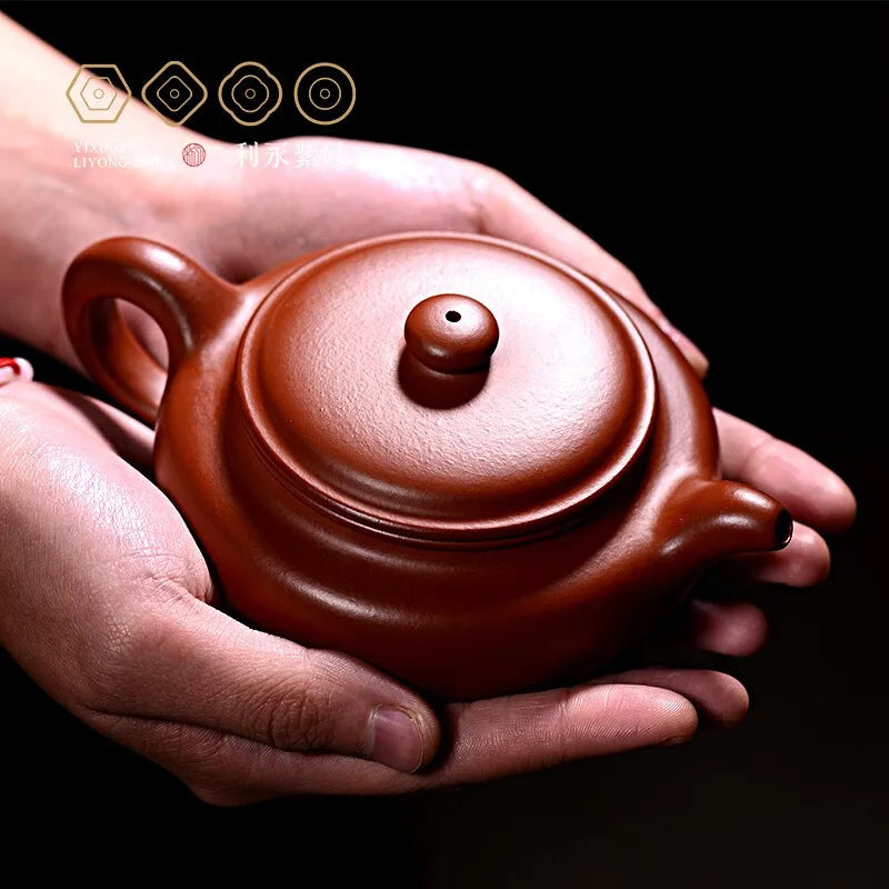 Centennial Liyong Yixing Famous Pure Handmade Purple Clay Pot Raw Ore Dahongpao Tea Big Mouth Teapot Kung Fu Tea Set Teapot 270c