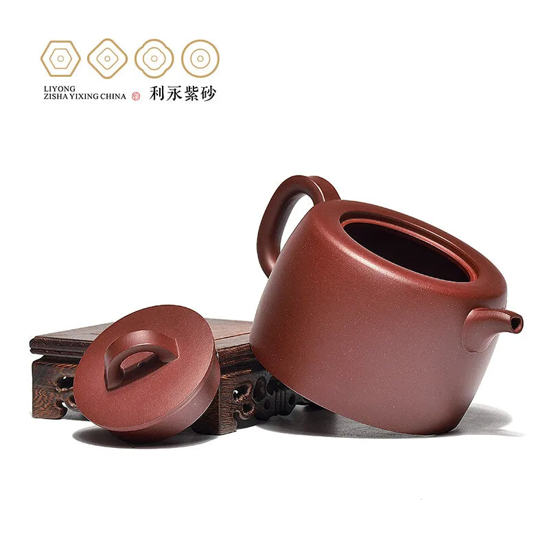 Centennial Liyong Yixing Famous Pure Handmade Purple Clay Pot Raw Ore Dongyuan Well Barrier Pot Kung Fu Tea Set Teapot Gratitude