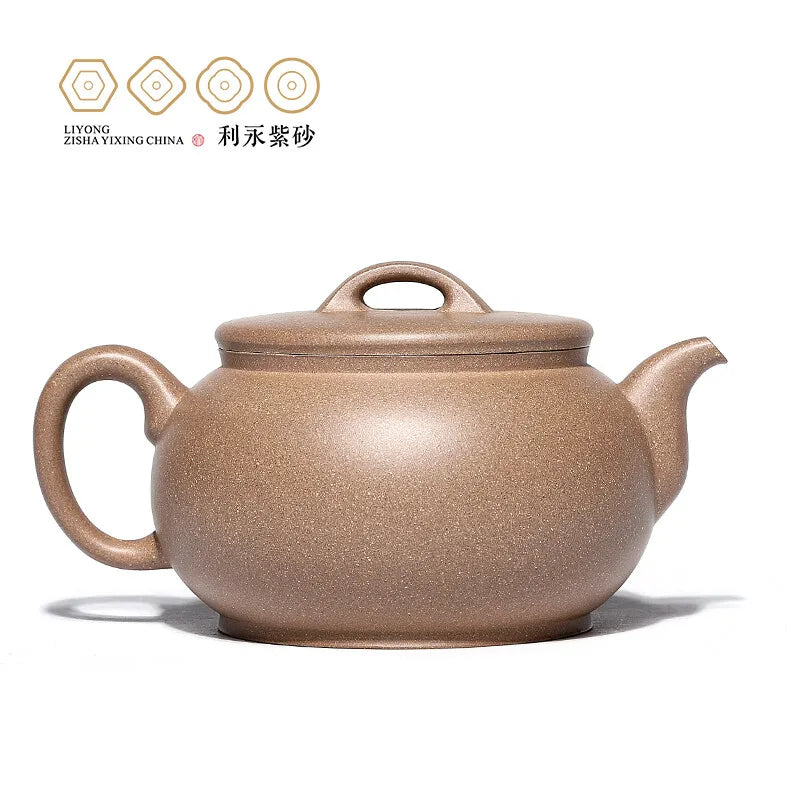 Centennial Liyong Yixing Famous Pure Handmade Purple Clay Pot Raw Ore Green Segment Mud Plain Han WA Pot Kung Fu Tea Set Teapot