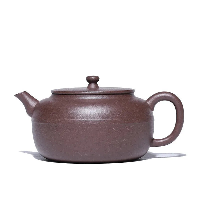 Centennial Liyong Yixing Famous Pure Handmade Purple Clay Pot Raw Ore Jade Belt round Bead Pot Kung Fu Tea Set Teapot