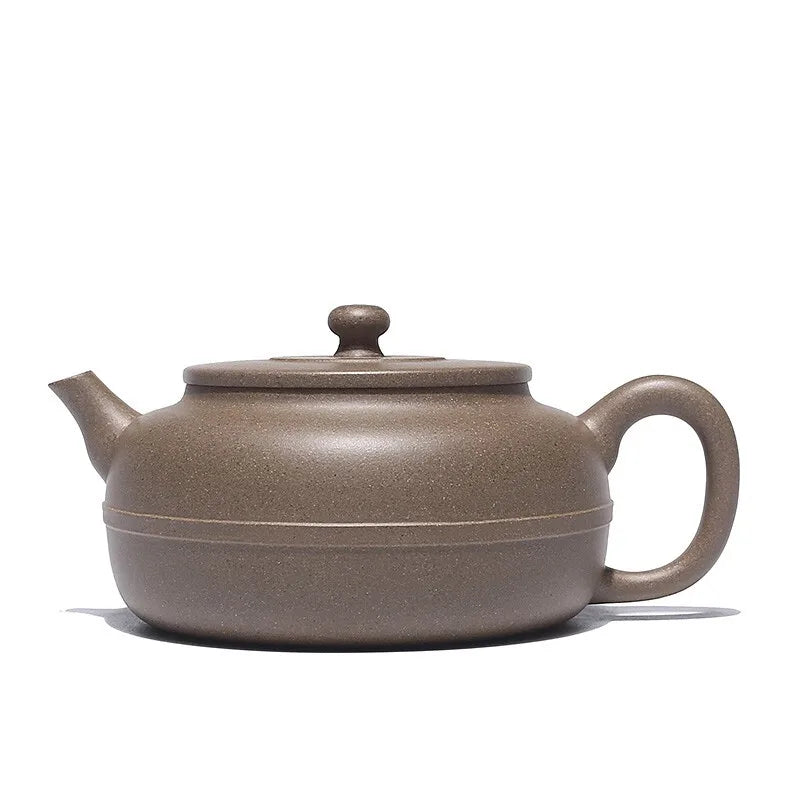 Centennial Liyong Yixing Famous Pure Handmade Purple Clay Pot Raw Ore Jade Belt round Bead Pot Kung Fu Tea Set Teapot