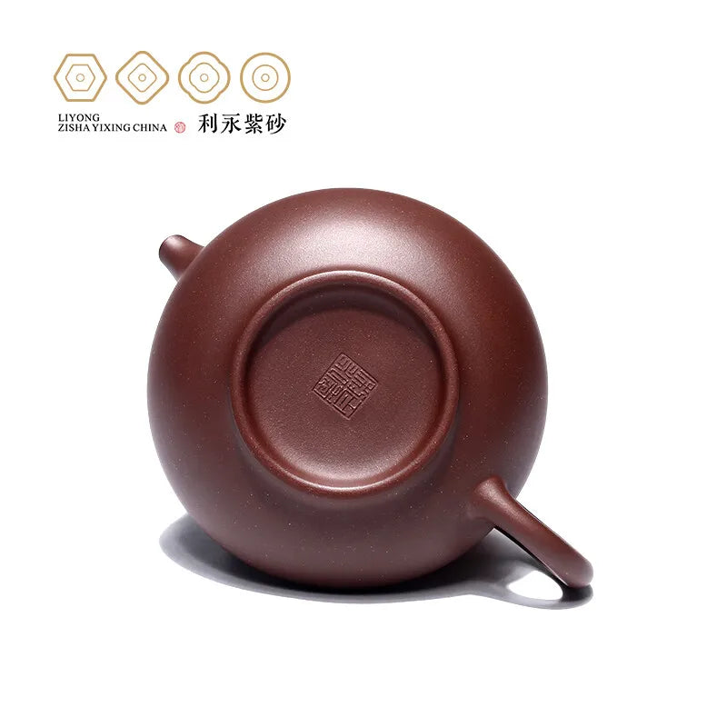 Centennial Liyong Yixing Famous Pure Handmade Purple Clay Pot Raw Ore Matching Purple Clay Hehuanhu Kung Fu Tea Set Teapot 400cc