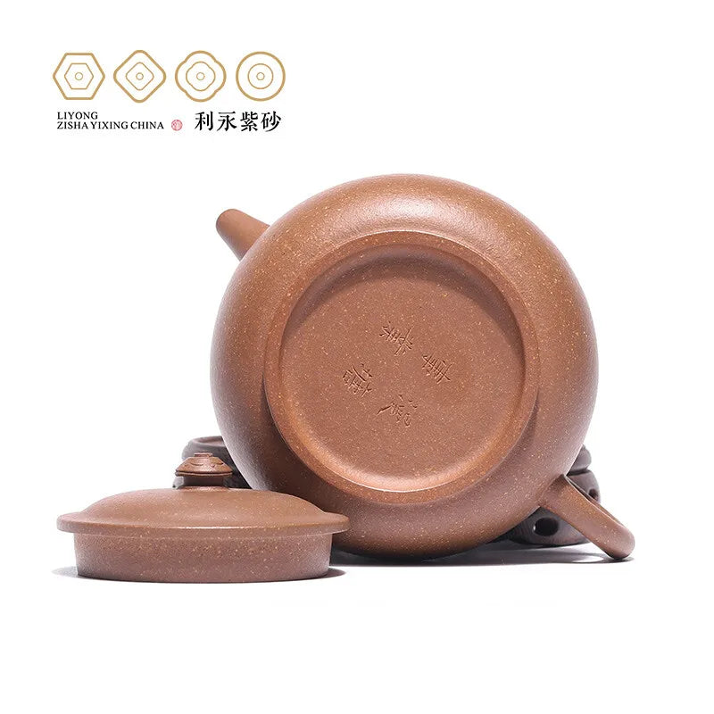 Centennial Liyong Yixing Famous Pure Handmade Purple Clay Pot Raw Ore Old Segment Mud Mantang Business Pot Kung Fu Tea Set Teapo