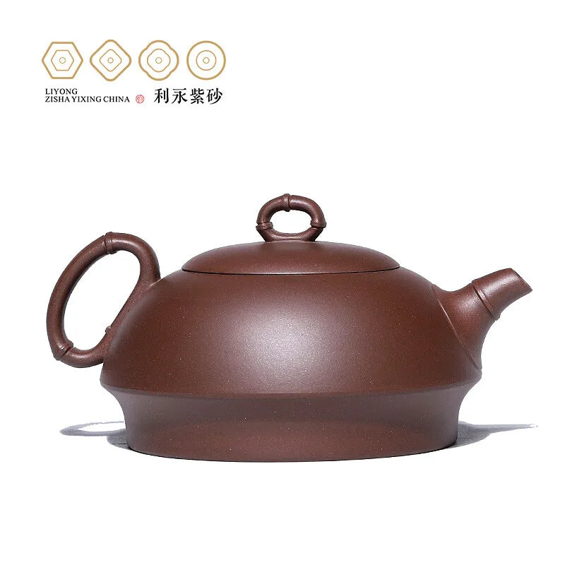 Centennial Liyong Yixing Famous Pure Handmade Purple Clay Pot Raw Ore Purple Clay Qingyi Pot Kung Fu Tea Set Teapot 310cc Purple