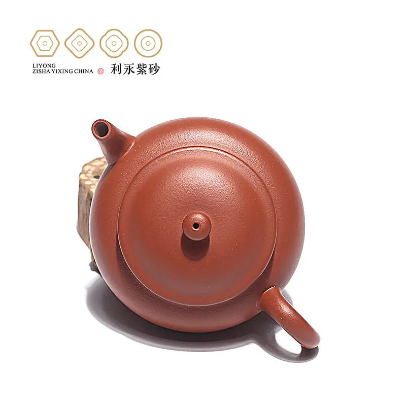 Centennial Liyong Yixing Famous Pure Handmade Purple Clay Pot Raw Ore Small Red Mud Kuding Pot Kung Fu Tea Set Teapot 215cc