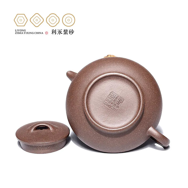Centennial Liyong Yixing Famous Qian Wenying Pure Handmade Purple Clay Pot Raw Ore Green Plaster Hehuanhu Kung Fu Tea Set Teapot