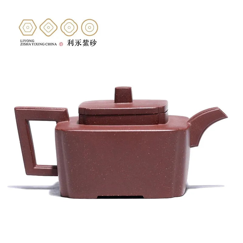 Centennial Liyong Yixing Purple Clay Pot Famous Pure Handmade Teapot Raw Ore Zisha Kung Fu Tea Set Raw Ore Bottom Trough Clear M