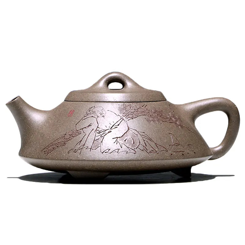 【 Changtao 】 Yixing Purple Sand Pot, National Craft Ceramic Construction, Handmade Tianqing Mud, Red Skin, Longdongpo Stone