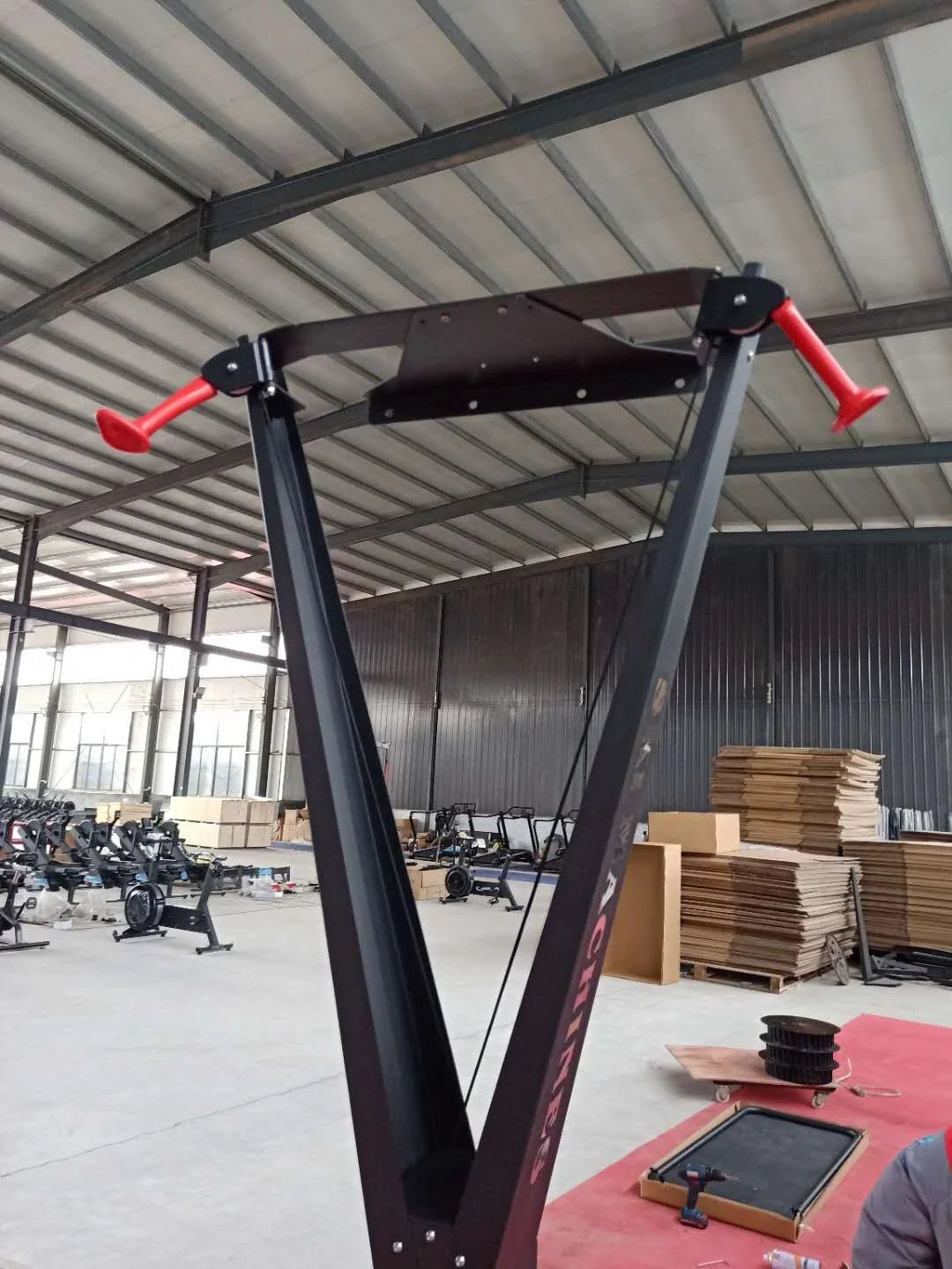 Cheaper Gym Equipment Comfortable Handle MP5 Skiing Row Cardio Trainer Air Ski Rowing Machine