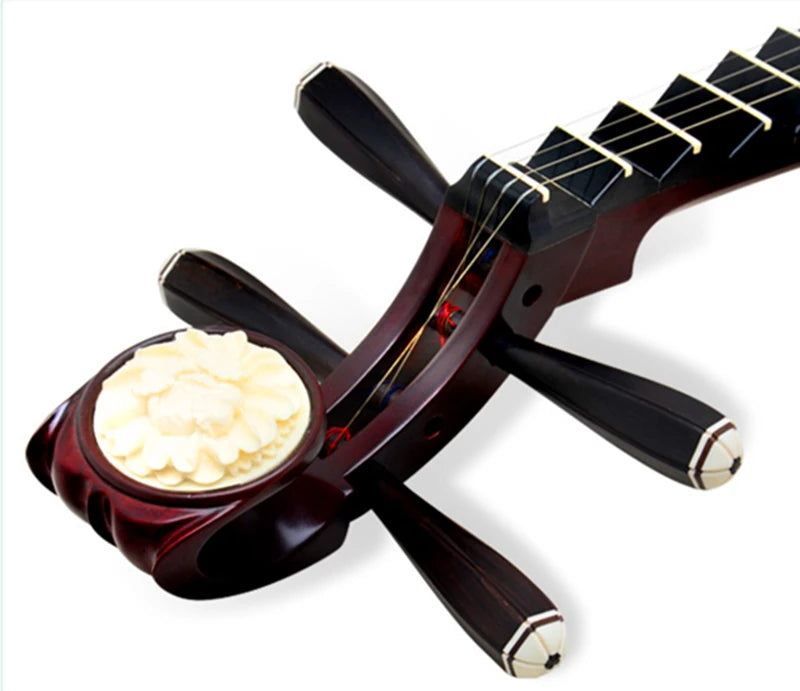 Chinese Lute Pipa Rosewood National String Music Instrument, Pi PA, Famous Brand, Adult Playing Pipa with Full Pipa Accessories