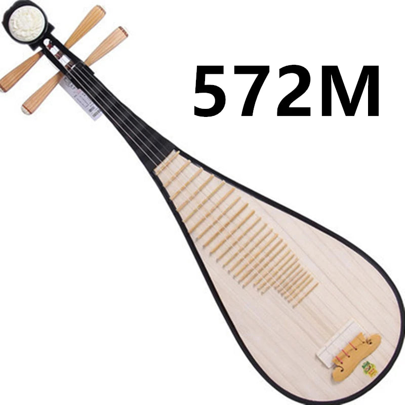 Chinese Traditional Musical Instruments Lute Pipa National String Instrument Pi Pa Adult Playing 102Cm DunHuang 572/572M