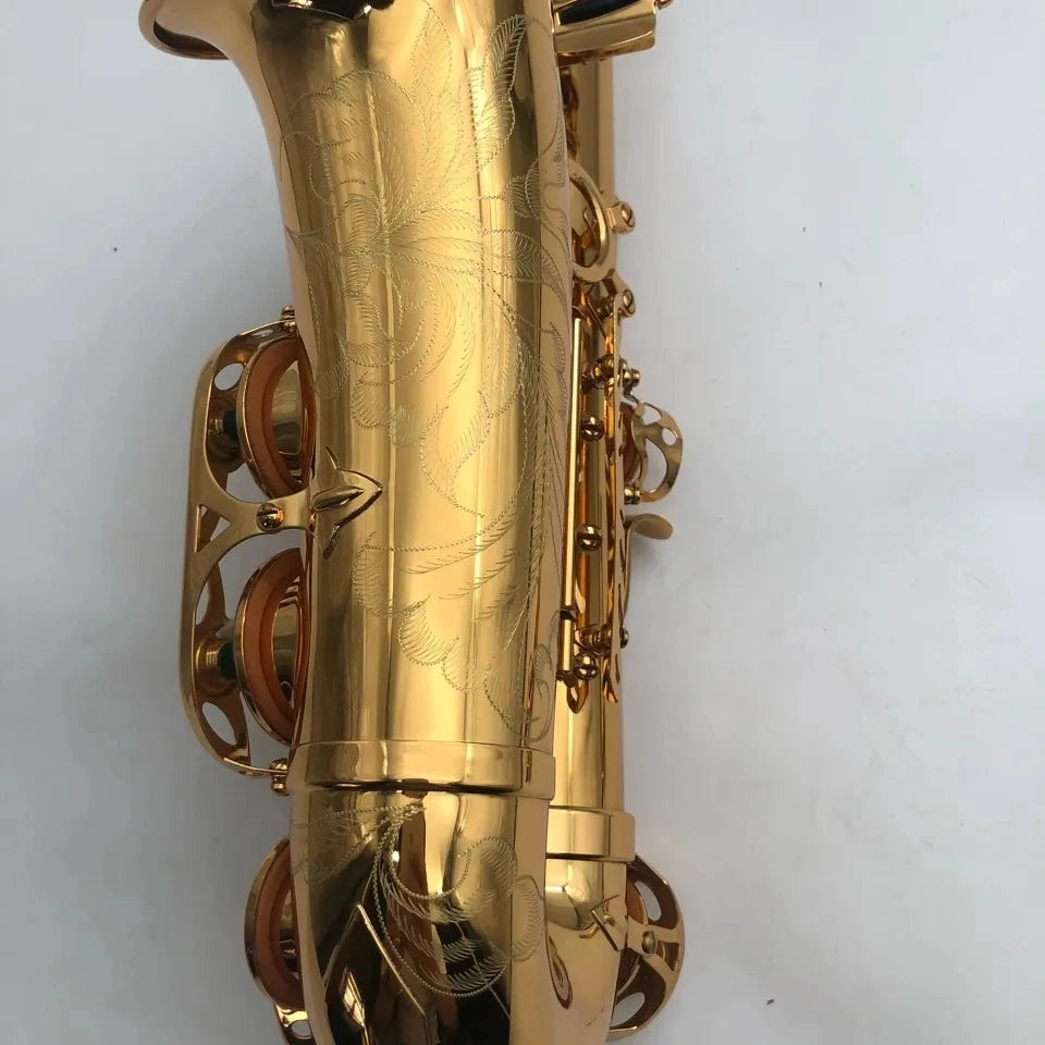 Classic original type 54 E-flat professional alto saxophone brass gold-plated upgrade color abalone button Alto sax instrument