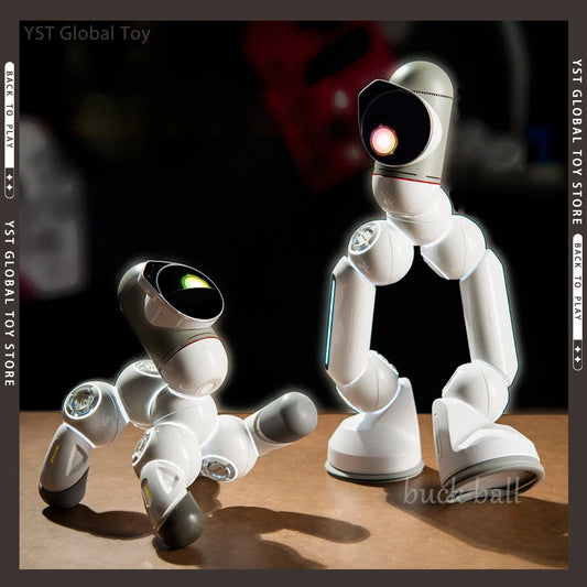 ClicBot Intelligent Robot AI Program Kids Puzzle Toys Modular splicing Desktop Electronic Pet Robot Accompany Adult Xmas Present