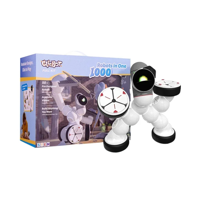 ClicBot Smart Robot Emotional Interaction Creative Splicing Graphical Programming Intelligent Electronic Pet Children Toy Gifts