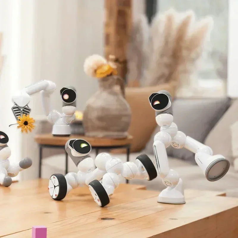 Clicbot Robot Master Suit Intelligent AI Accompany Puzzle Toys Program Modular Splicing Electronic Robot Desktop Pet Kid Present