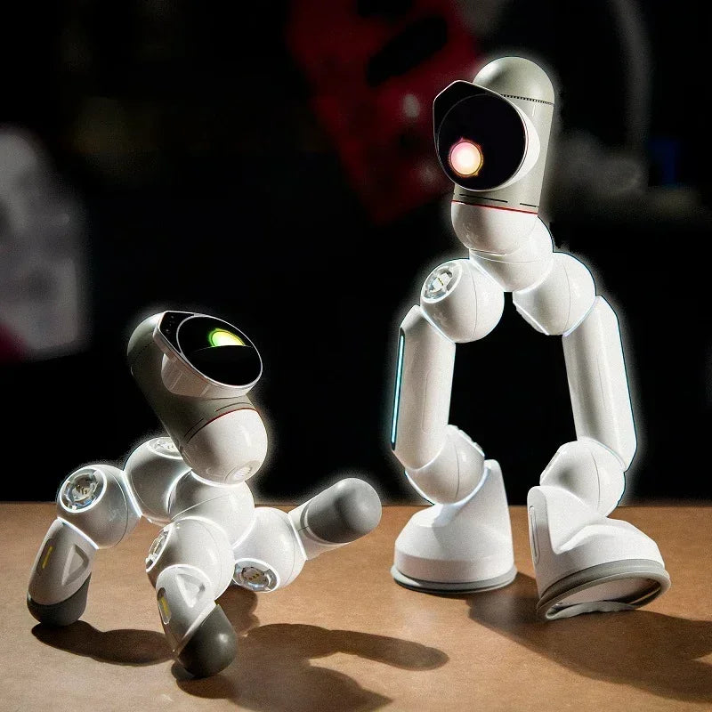 Clicbot Smart Robot Advanced Suit Intelligent AI Accompany Puzzle Toys Program Modular Splicing Desktop Electronic Pet Present