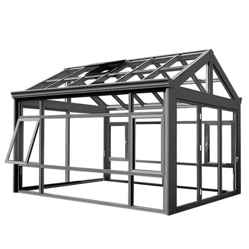 Conservatory Backyard Custom Pyramid Sunrooms Glass Houses Aluminium Slant Roof Sun House