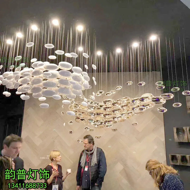 * Creative art glass chandelier personality chandelier sales department villa duplex restaurant chandelier
