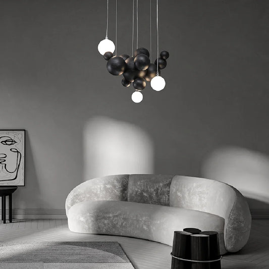 Creative new minimalist personality art chandelier villa duplex hall dining room dining table tea room modern minimalist ball