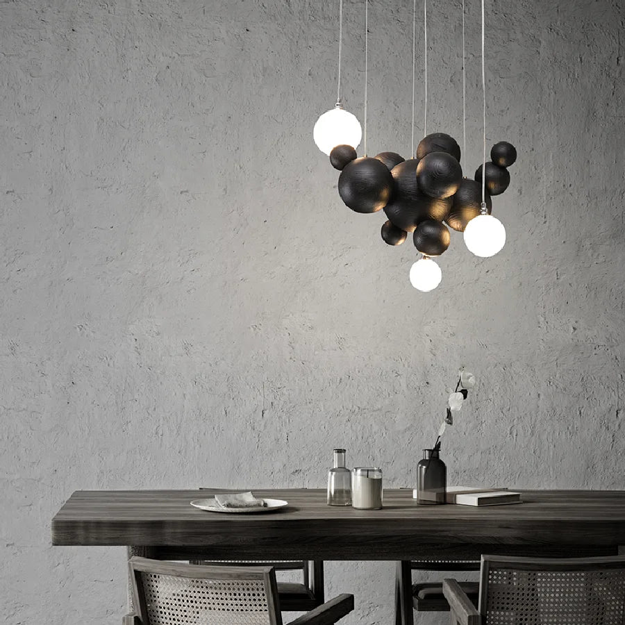 Creative new minimalist personality art chandelier villa duplex hall dining room dining table tea room modern minimalist ball