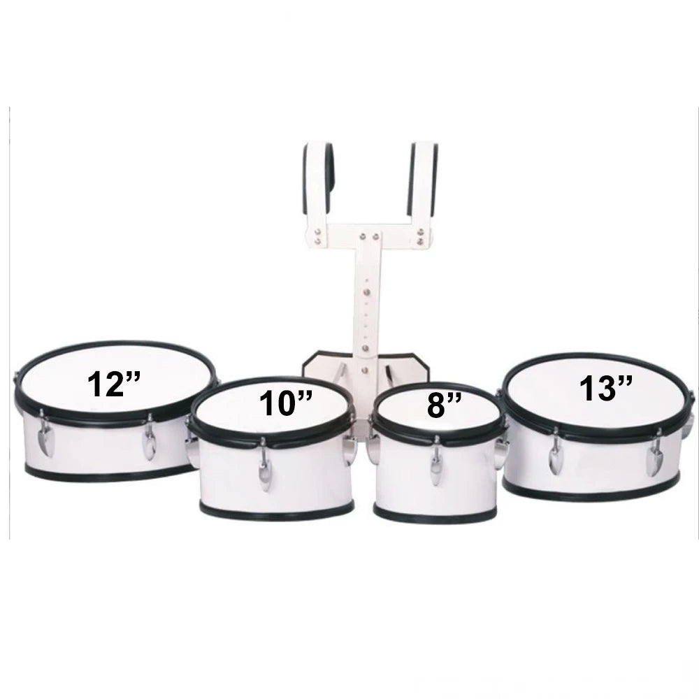 Electronic musical instruments Custom Percussion Instrument Music Performance Student Marching Snare Drum Set With Carrier 4 Drums