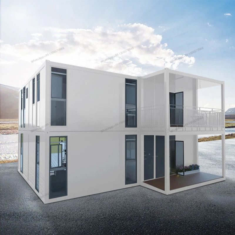 Customization of prefabricated houses for small flat packaging container trucks