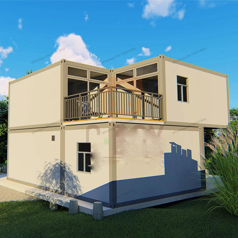 Customized design modular house, flat two-story, three bedroom, customized modern activity board house